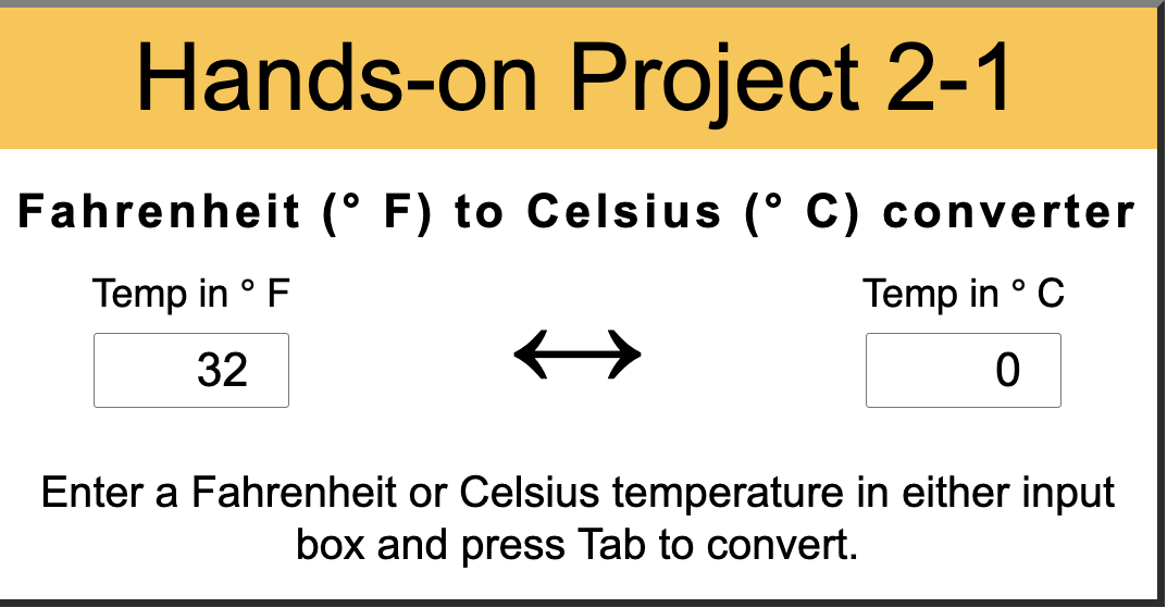 Project 2-1 Preview