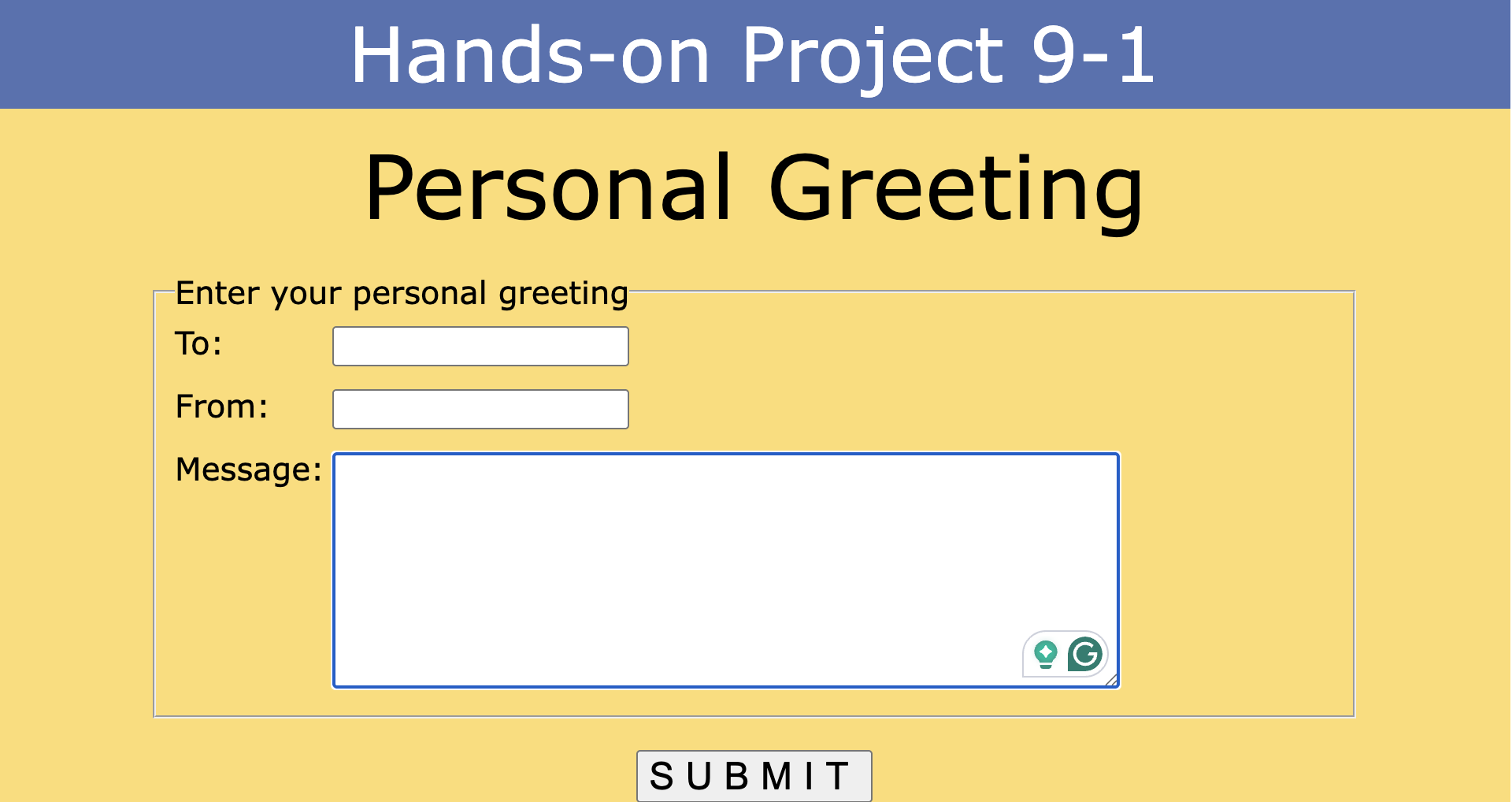 Project 9-1 Preview
