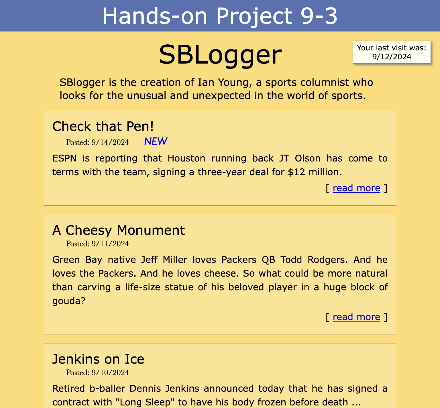 Project 9-3 Preview